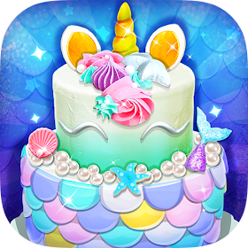 Unicorn Mermaid Cake