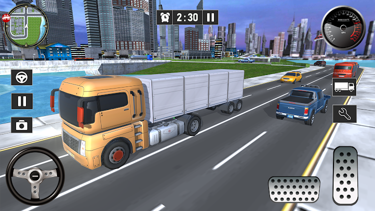 #1. Universal Euro Truck Simulator (Android) By: AJ Games 3D