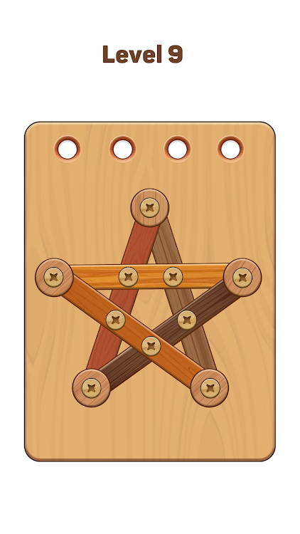 #1. Wood Nuts & Bolts: Wood Puzzle (Android) By: JaCat Games Studio