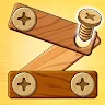 Icon: Wood Puzzle: Nuts And Bolts