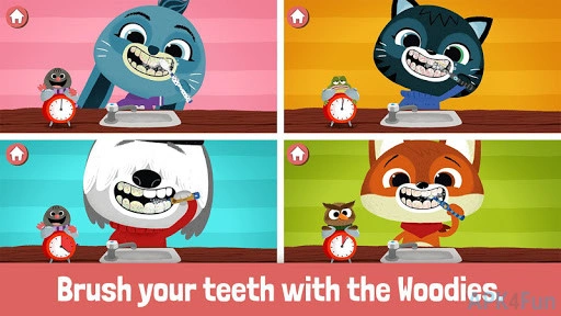 WoodieHoo Brushing Teeth Screenshot Image