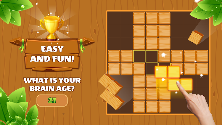 #1. Woody Block Puzzle: Wood Game (Android) By: BigQ Apps