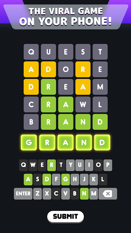 #1. Wordle! (Android) By: Lion Studios Plus