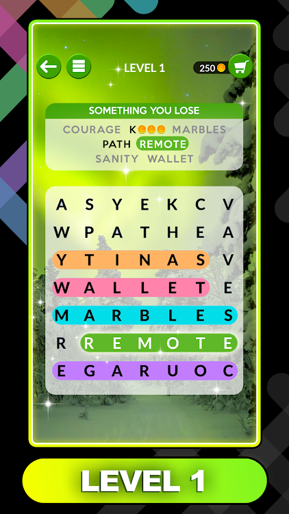 #1. Wordscapes Search (Android) By: PeopleFun