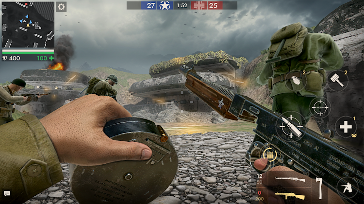 #1. World War Heroes — WW2 PvP FPS (Android) By: Azur Interactive Games Limited