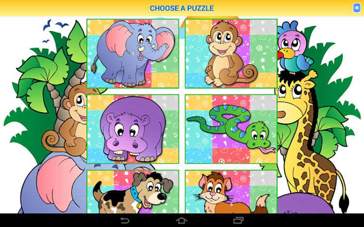 #2. Puzzles for kids (Android) By: ArininSoft