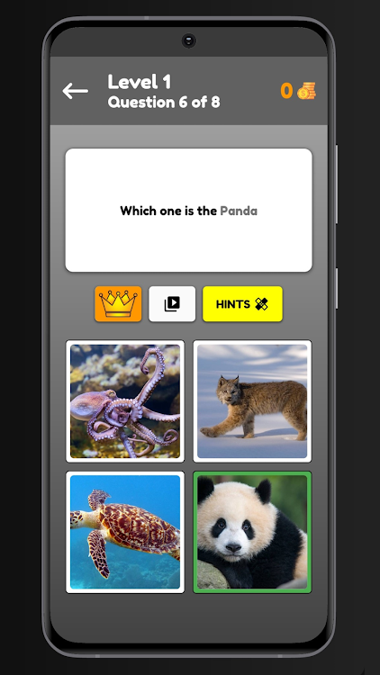 #3. Animals Quiz (Android) By: Ganesh Panwar