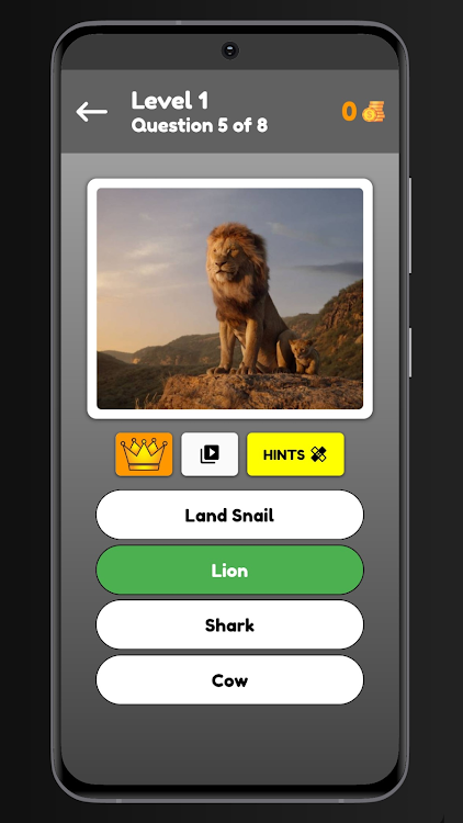 #4. Animals Quiz (Android) By: Ganesh Panwar