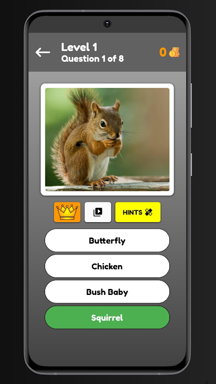 #5. Animals Quiz (Android) By: Ganesh Panwar