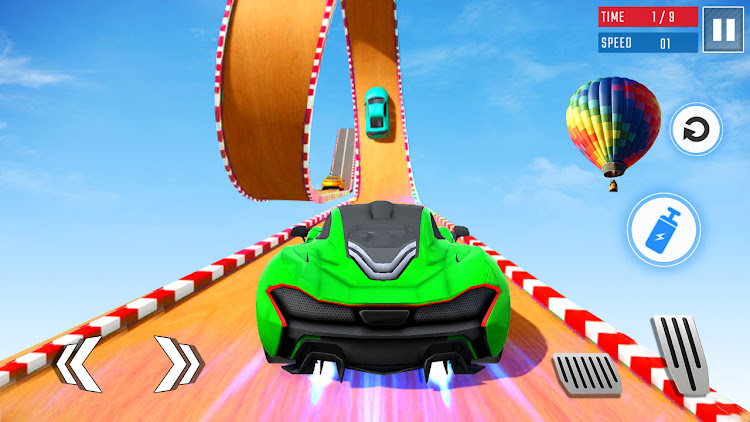 #5. Maga Car Games: GT Stunts Race (Android) By: PM DEVELOPERS