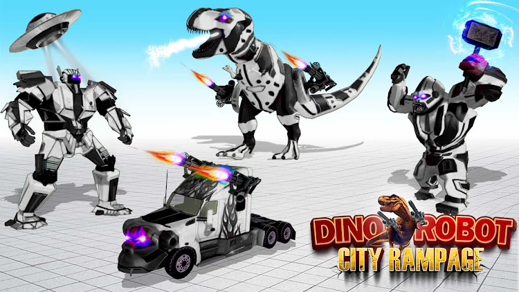 #7. Dino Car Robot Transform Games (Android) By: Mobile Games Hive