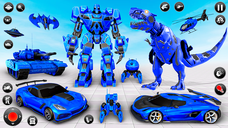 #10. Dino Car Robot Transform Games (Android) By: Mobile Games Hive