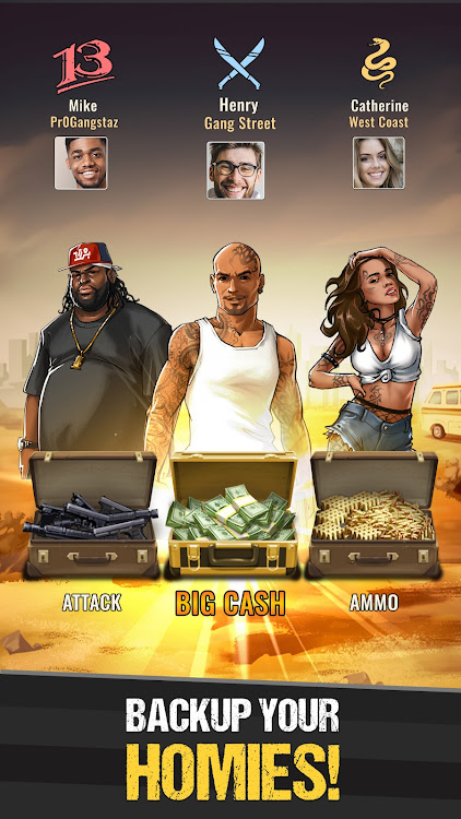 #5. The Gang: Street Mafia Wars (Android) By: Gamesture sp. z o.o.