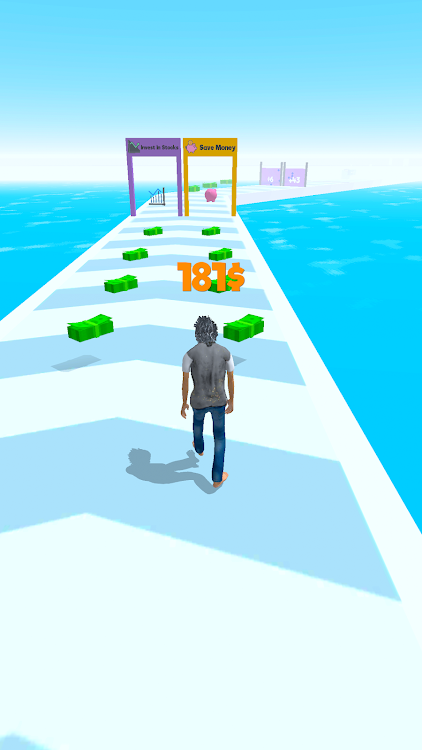 #2. Debt Run - Run Race 3D Games (Android) By: Supercode Games