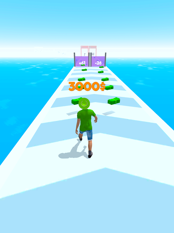 #8. Debt Run - Run Race 3D Games (Android) By: Supercode Games