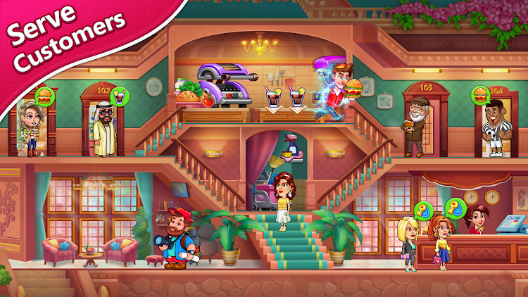 #9. Hotel Star: Hotel Games (Android) By: Over The Moon Studios