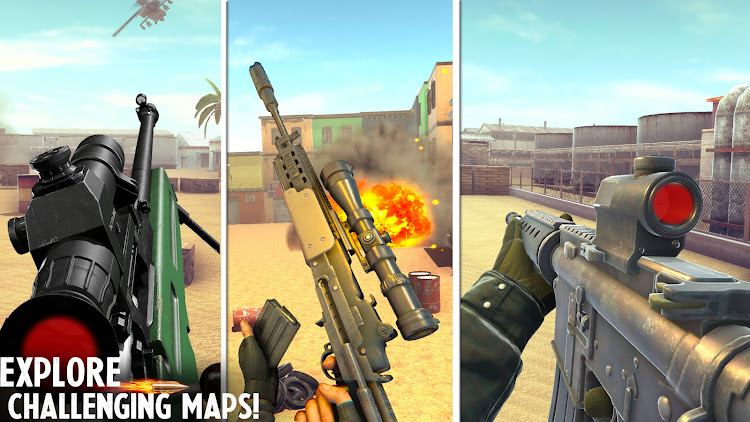 #2. War Sniper 3D: Gun Games FPS (Android) By: Sniper 3D Games