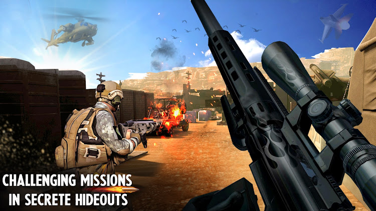 #9. War Sniper 3D: Gun Games FPS (Android) By: Sniper 3D Games