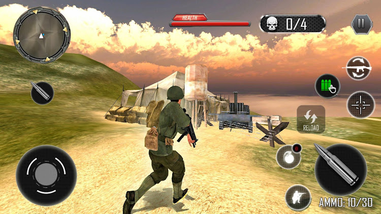 #8. Last Commando Gun Game Offline (Android) By: The Game Storm Studios Inc.