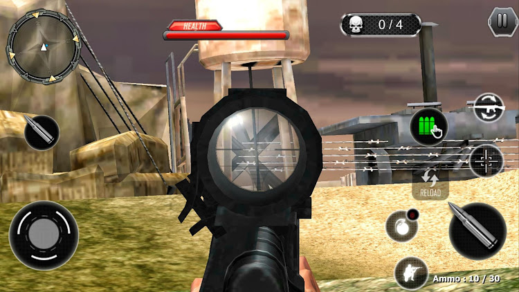 #10. Last Commando Gun Game Offline (Android) By: The Game Storm Studios Inc.