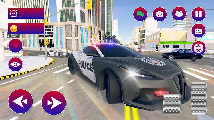 #5. Police Car Drive: Police Games (Android) By: Bilson Studio