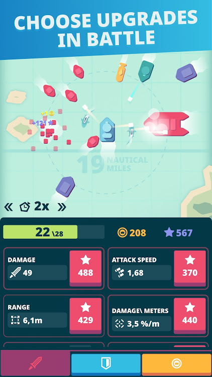 #2. Battleship Defender: Idle Game (Android) By: Tower Defense Idle Games