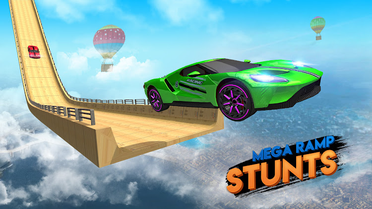 #6. Mega Ramp Stunts : Car Game (Android) By: Gamezeniq Technologies