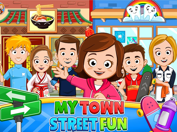 #7. My Town : Street Fun (Android) By: My Town Games Ltd