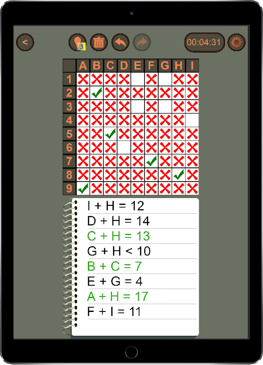 #7. Logic Equations (Android) By: tatogry