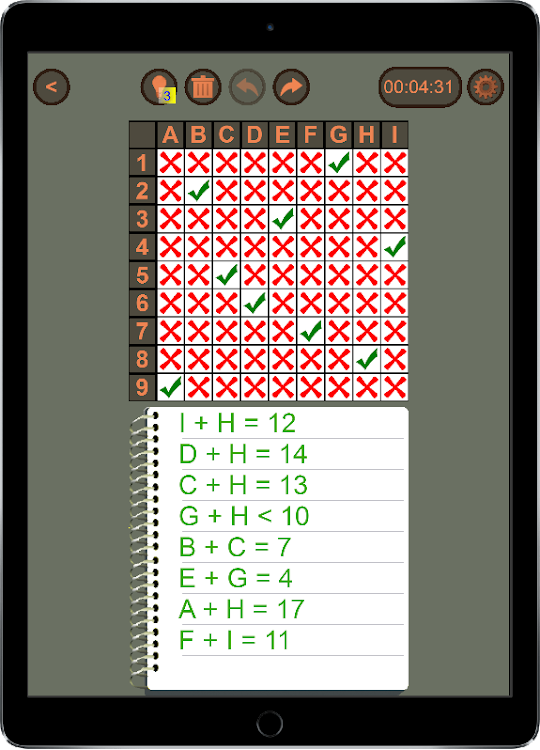 #8. Logic Equations (Android) By: tatogry