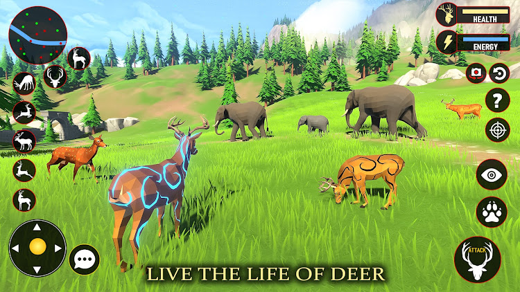 #2. Deer Simulator Fantasy Jungle (Android) By: Kooky Games