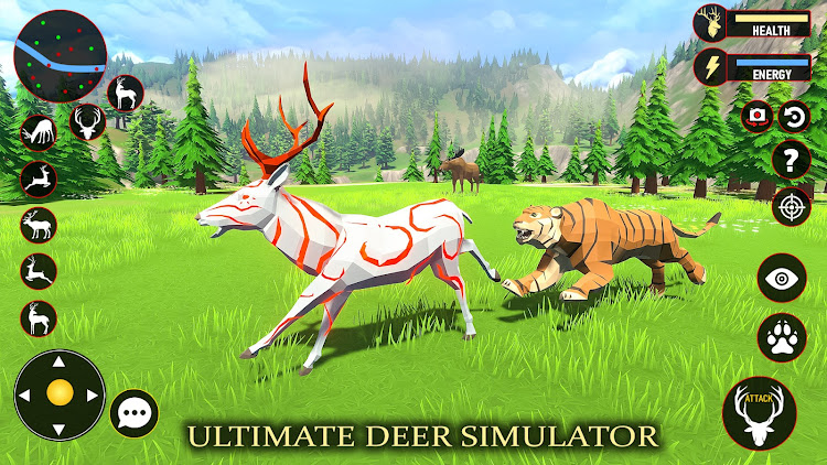 #4. Deer Simulator Fantasy Jungle (Android) By: Kooky Games