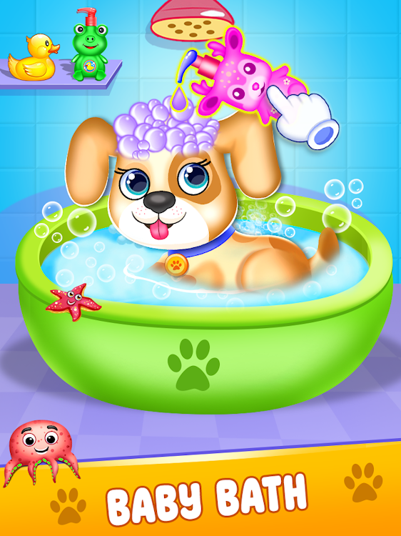 #10. Puppy Mom & Newborn Pet Care (Android) By: playNfun - educational & girl games