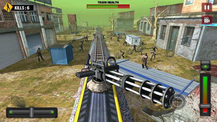 #6. Train shooting - Zombie War (Android) By: Gamezeniq Technologies