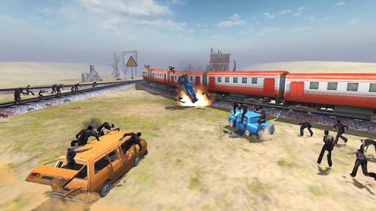 #7. Train shooting - Zombie War (Android) By: Gamezeniq Technologies