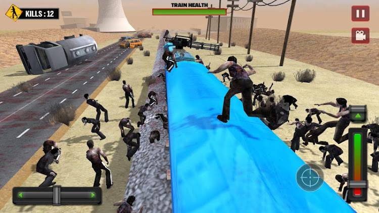 #9. Train shooting - Zombie War (Android) By: Gamezeniq Technologies