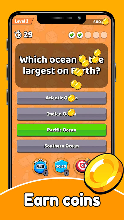 #2. Brainy Quiz: Trivia Challenge (Android) By: FluffyFoxGames