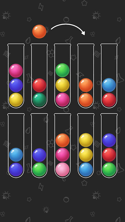 #5. Brain Ball: Sort Puzzle (Android) By: Percas Apps