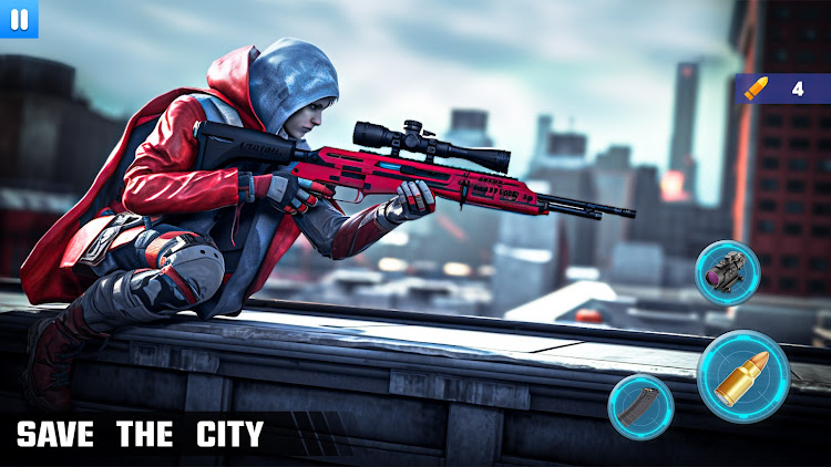 #6. 3D Sniper Gun Games Offline (Android) By: WOW Studio