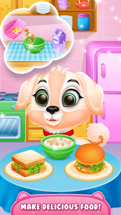 #2. Puppy Pet Care: Dog Fun Games (Android) By: Infinite Fun Games