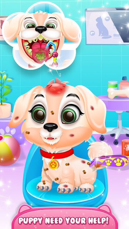 #6. Puppy Pet Care: Dog Fun Games (Android) By: Infinite Fun Games