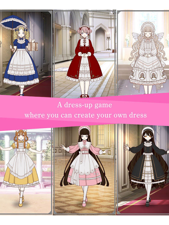 #9. Myriad dresses -Dress Create (Android) By: Inline planning Co., Ltd.