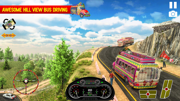 #2. Pak Bus Simulator: Bus Game (Android) By: Mir Studio