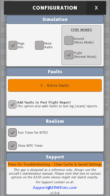 #8. A320 CFDS Maintenance Trainer (Android) By: ERMSims