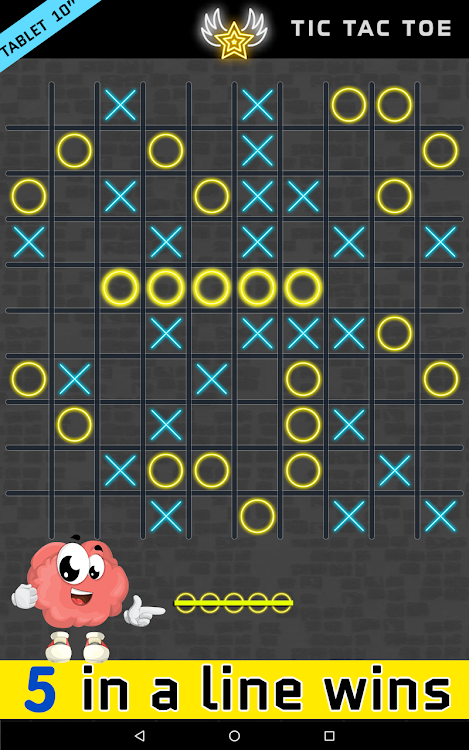 #8. Tic Tac Toe Online puzzle xo (Android) By: AlmaTime Brain Games