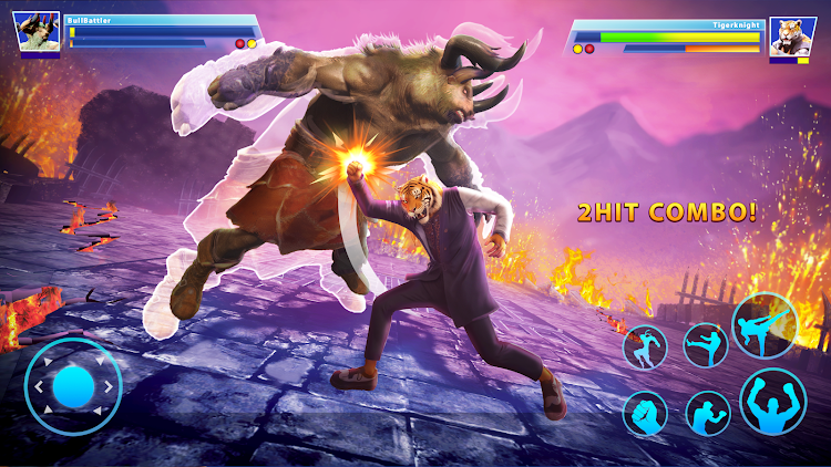 #3. Animals Arena: Fighting Games (Android) By: Supercode Games