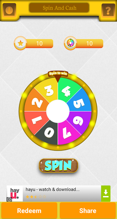 #3. Spin and Win (Android) By: BTCEARNPH