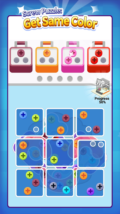 #8. Screw Puzzle: Get Same Color (Android) By: KAITUOZHE NETWORK TECHNOLOGY LIMITED