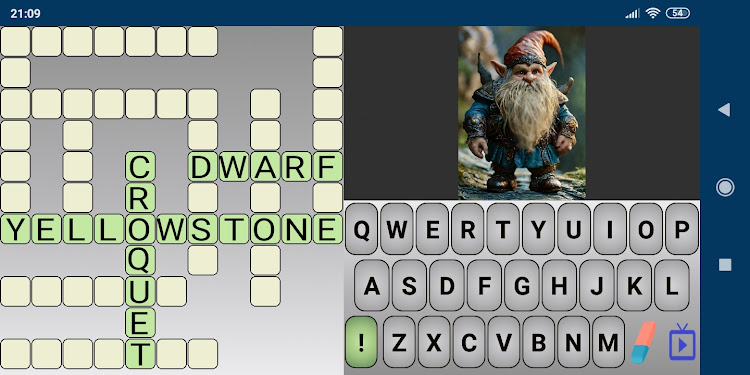 #3. Crossword With Pictures (Android) By: Radvent Solutions