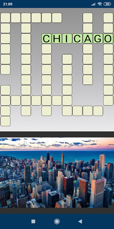 #5. Crossword With Pictures (Android) By: Radvent Solutions